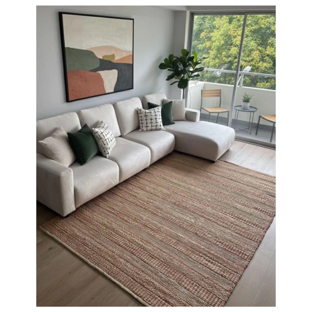 GENERICO - Alfombra Yute Decoghar Orange Sarkanda IC15112 280x365cm