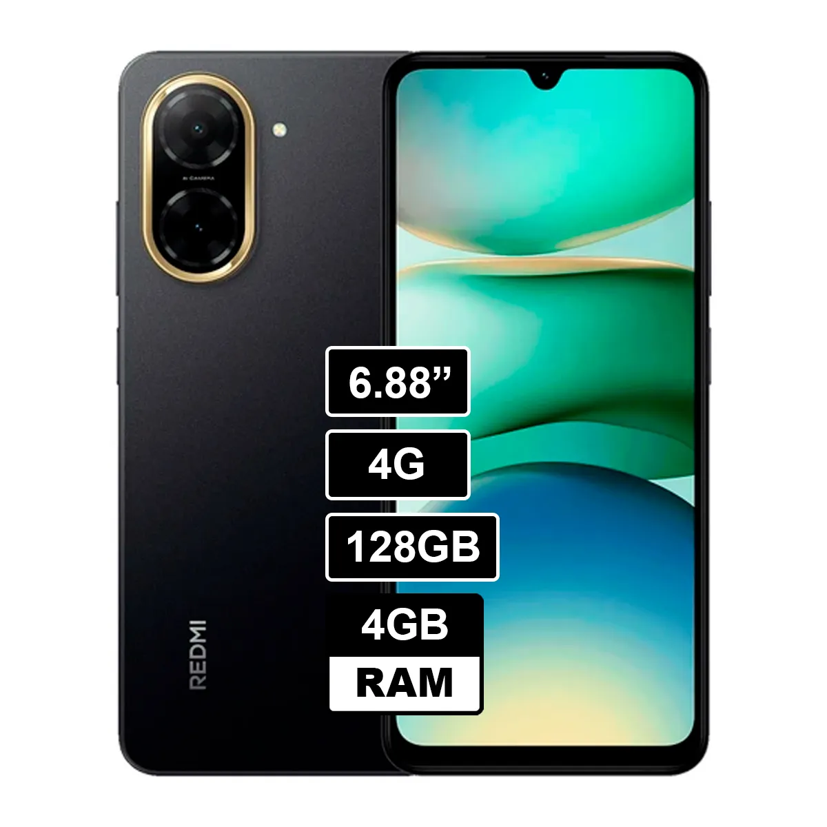 XIAOMI - CELULAR REDMI A5 4GB RAM  128GB NEGRO