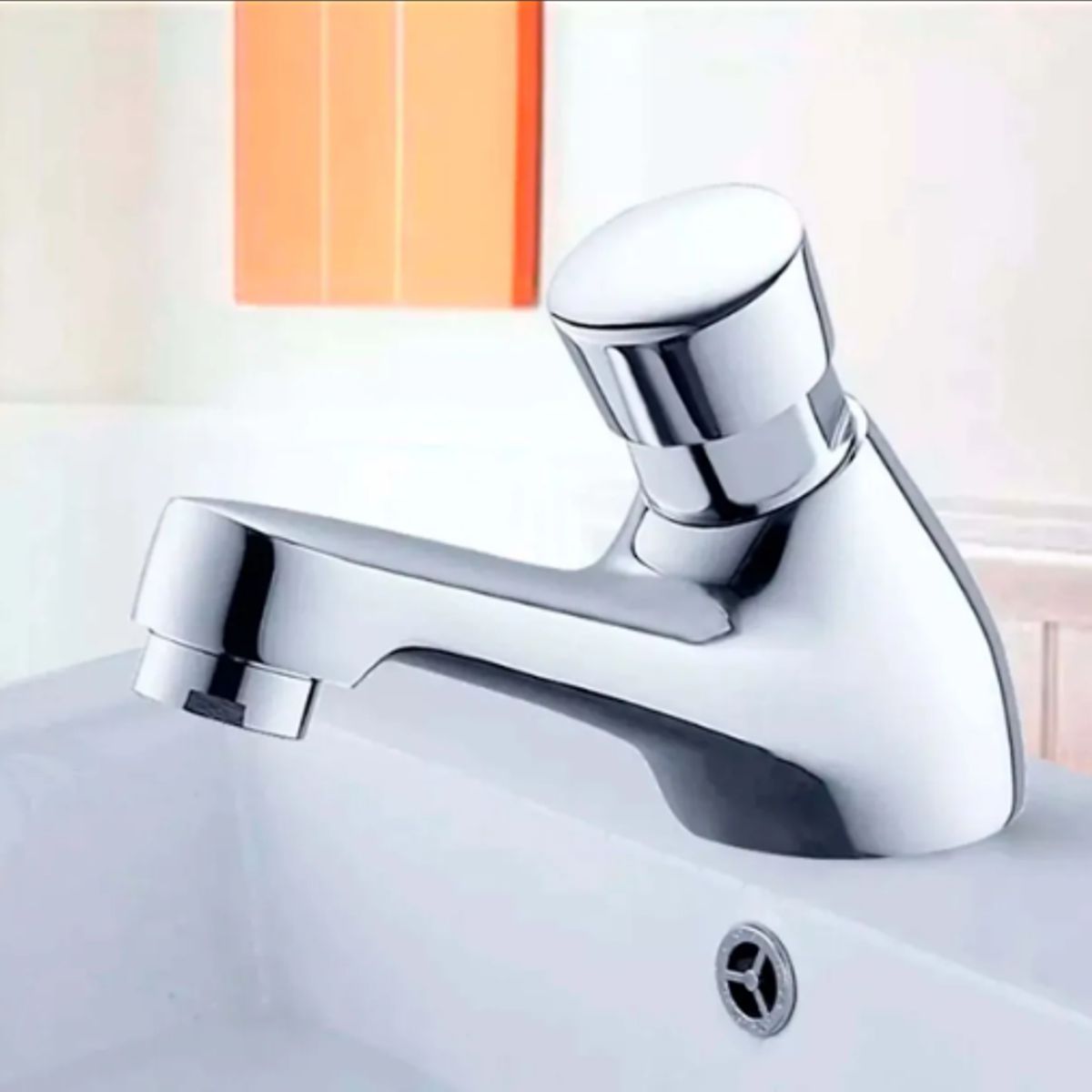 GENERICO - CAÑO PUSH PARA BAÑO BRONCE PESADO