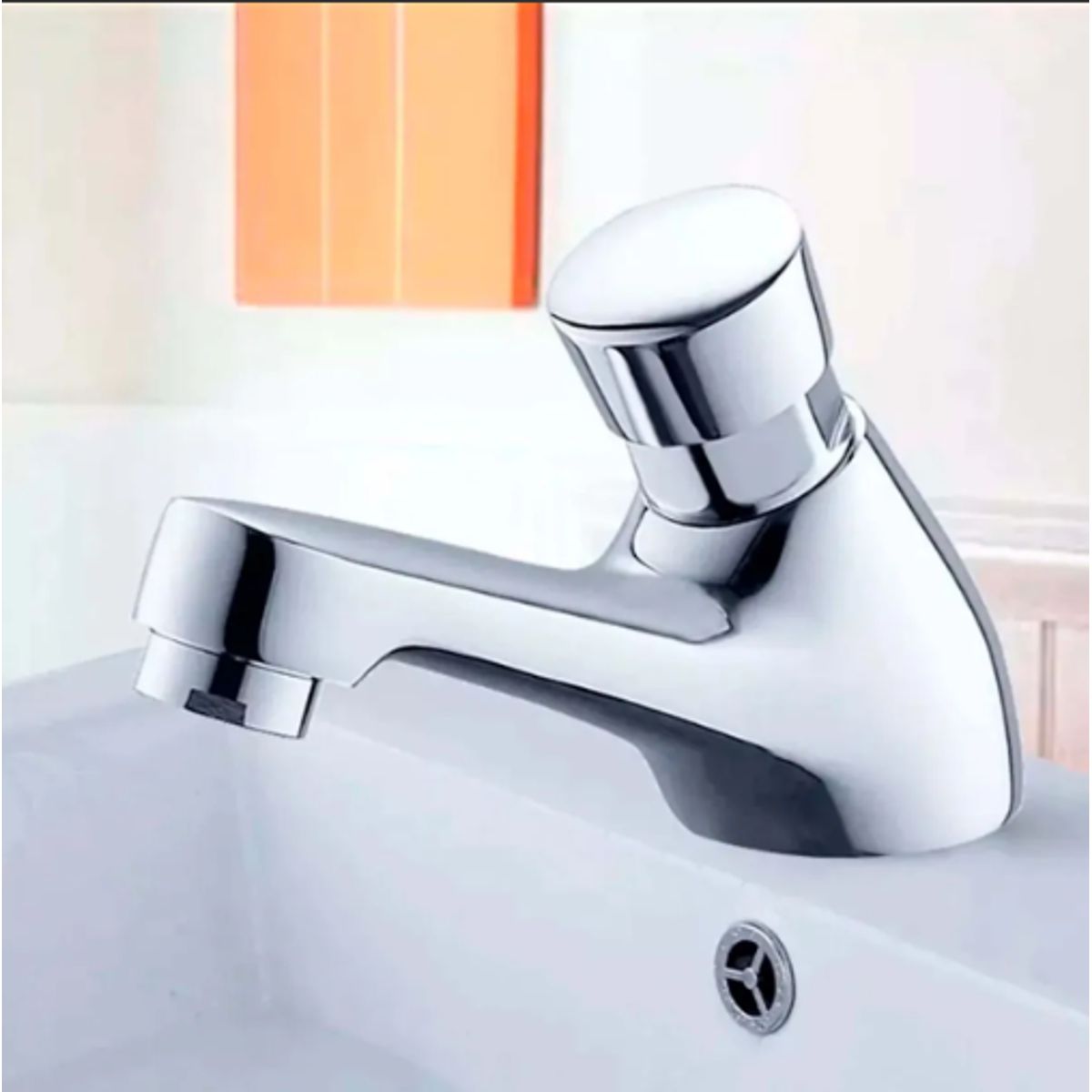 GENERICO - CAÑO PUSH PARA BAÑO BRONCE PESADO