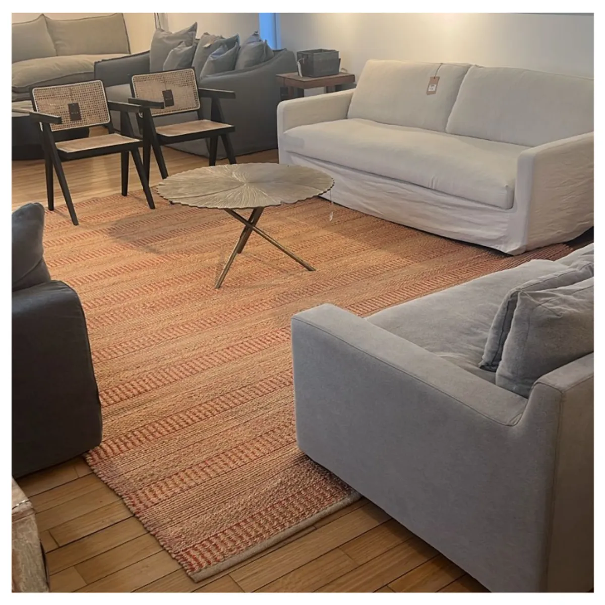 GENERICO - Alfombra Yute Decoghar Orange Sarkanda IC15112 150x240cm