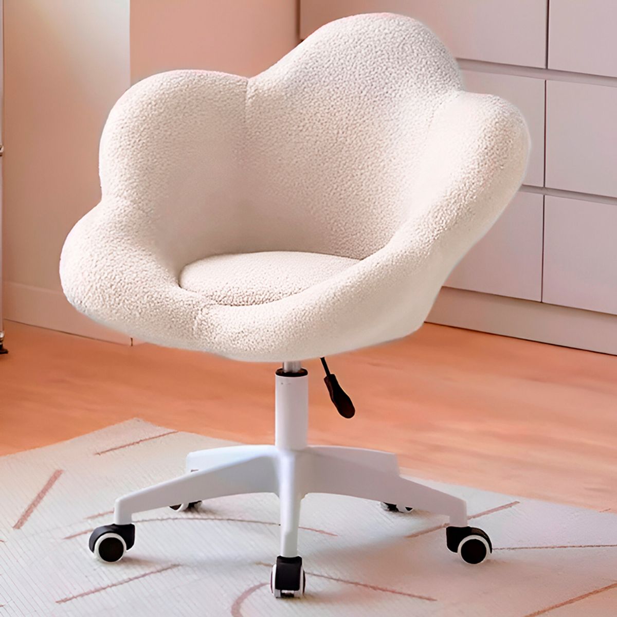 BUCKINGHAM - Silla Giratoria de Escritorio Oficina Buckingham Flower Blanca - Niña