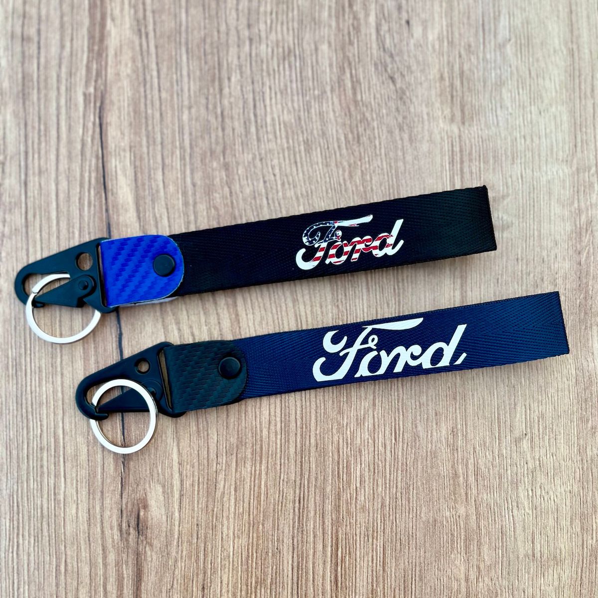 GENERICO - Llavero Ford Lanyard Llaveros Mustang Pita Colgante Llaves 2unid