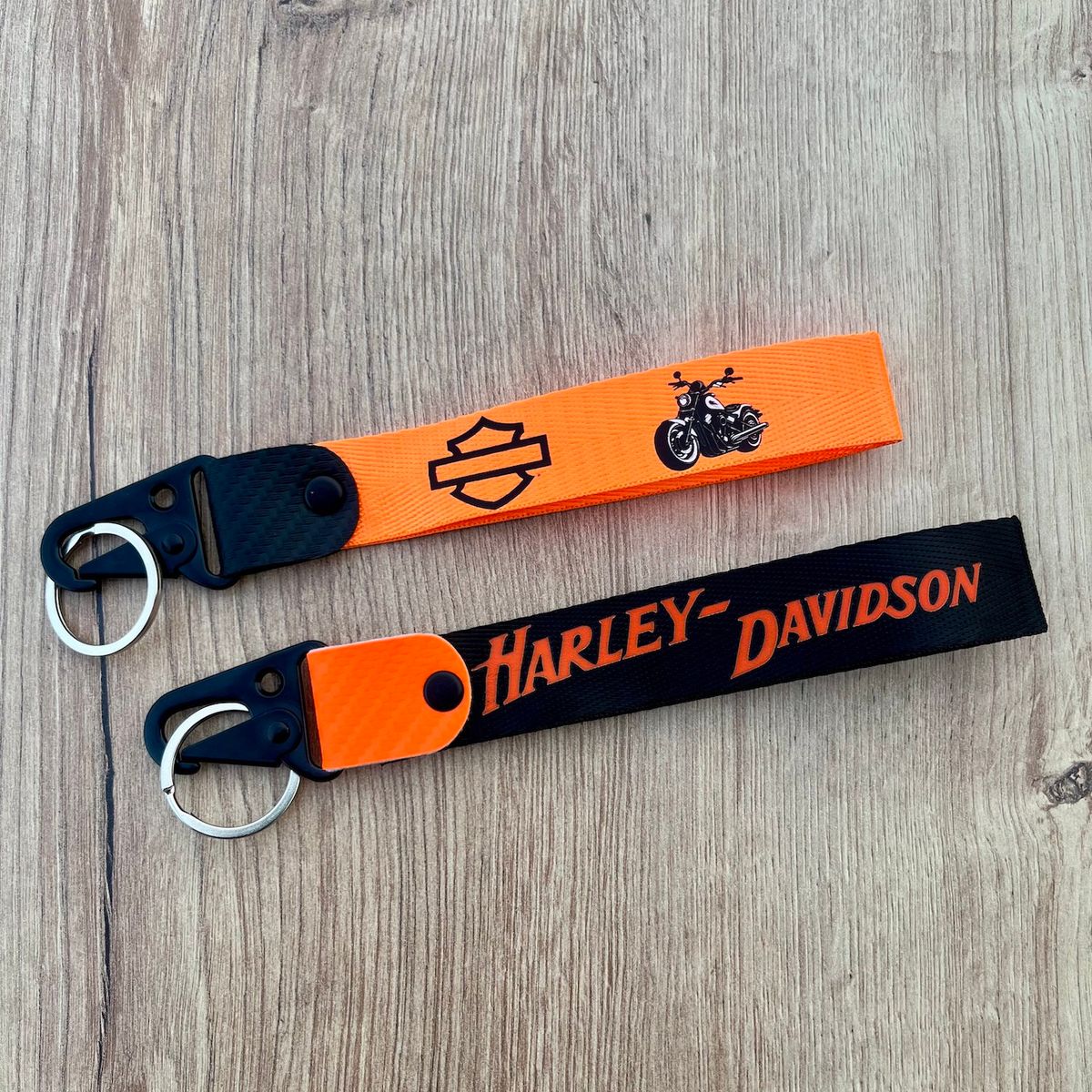 GENERICO - Llavero Harley Davidson Llavero Lanyard Pita Moto Llaves 2unid