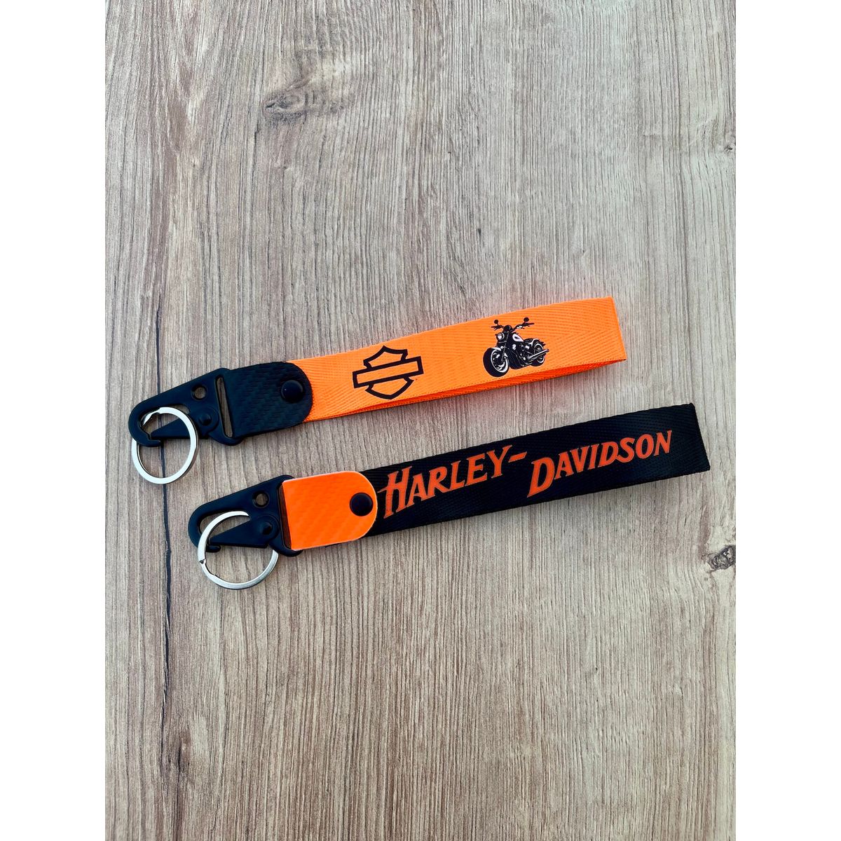 GENERICO - Llavero Harley Davidson Llavero Lanyard Pita Moto Llaves 2unid