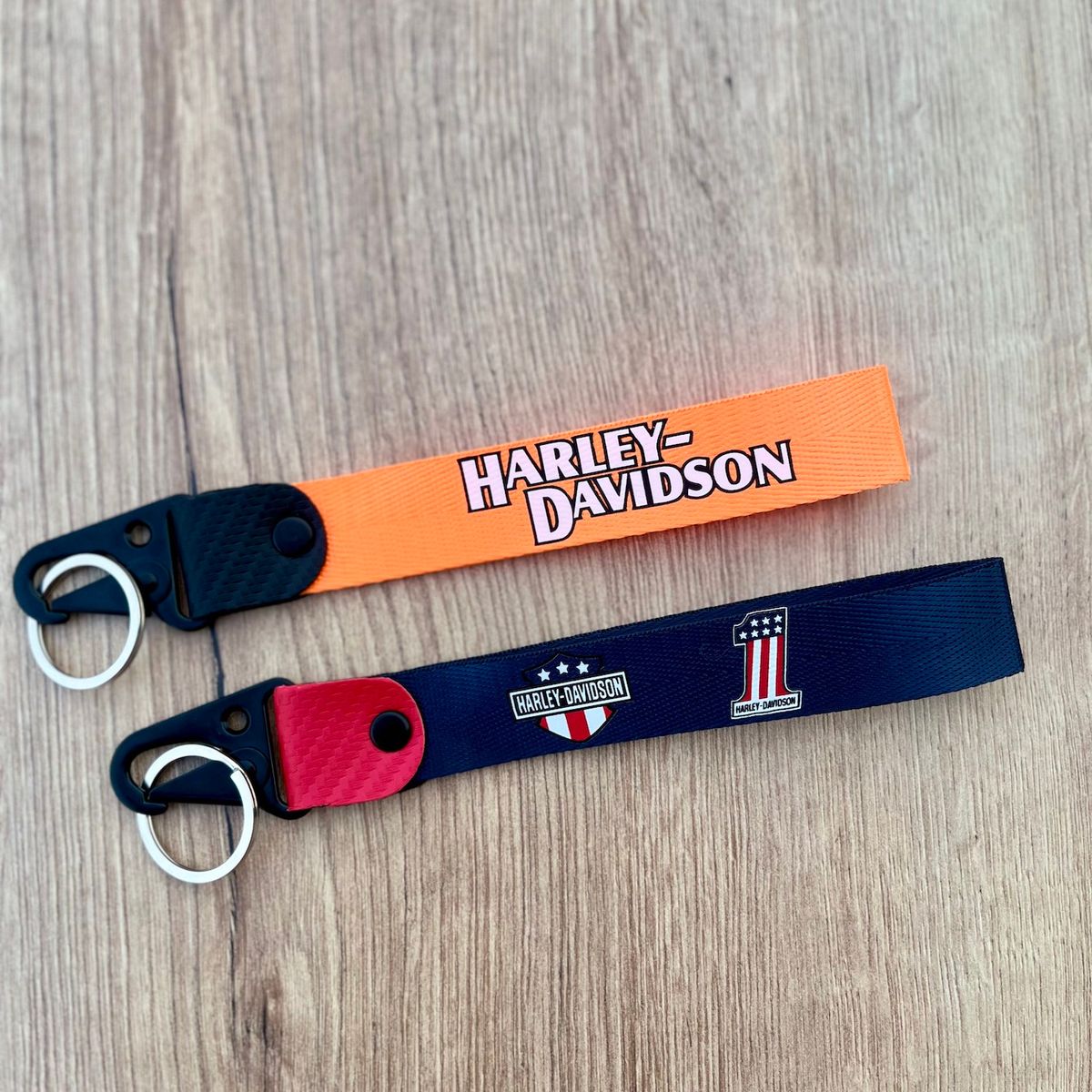GENERICO - Llavero Harley Davidson Llaveros Lanyard Pita Moto Llaves 2unid