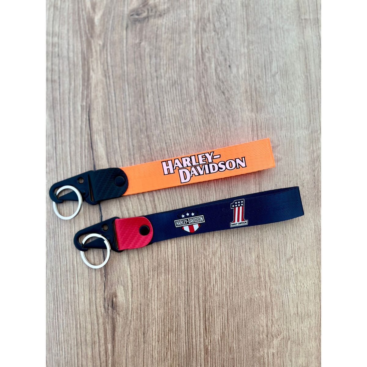 GENERICO - Llavero Harley Davidson Llaveros Lanyard Pita Moto Llaves 2unid