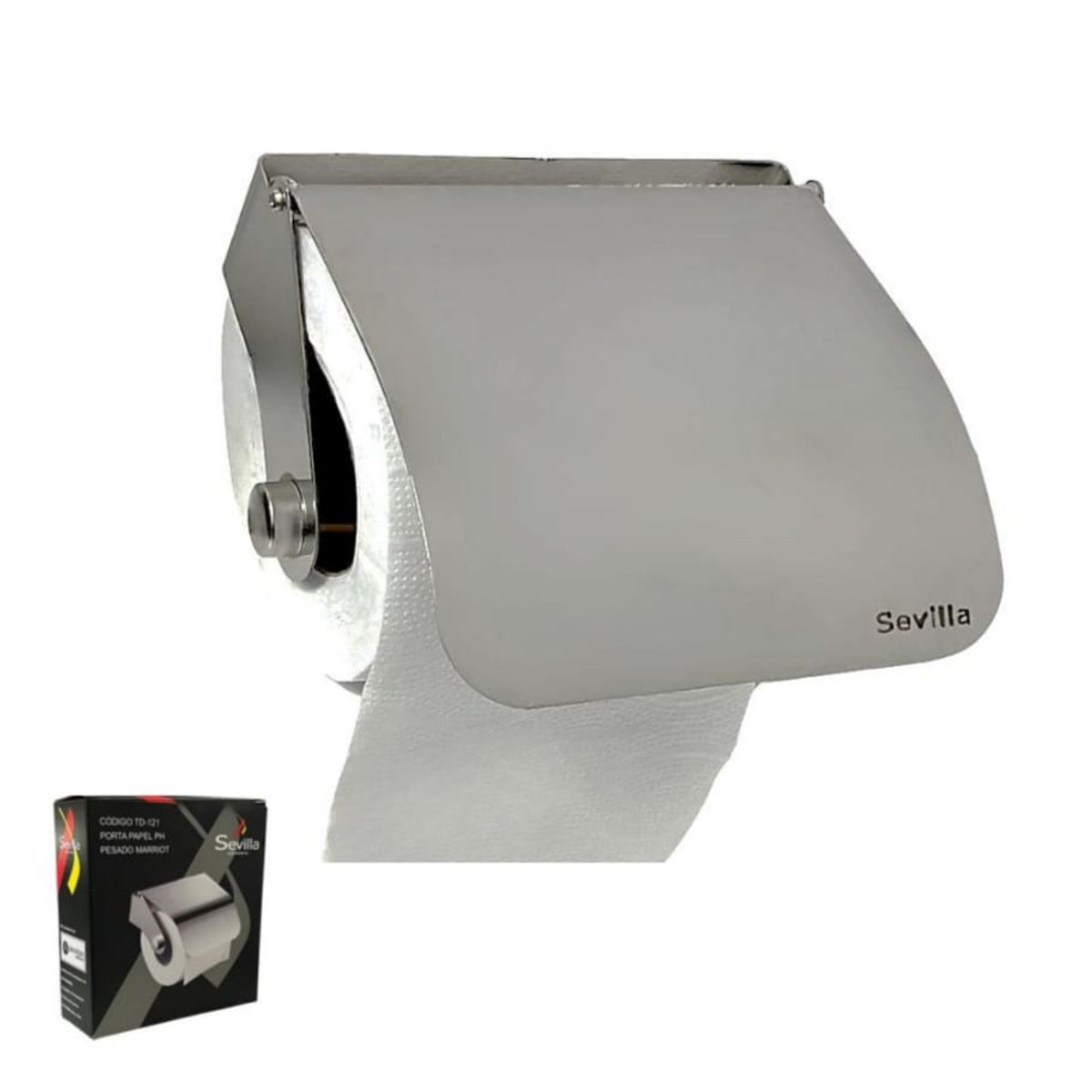 GENERICO - PORTAPAPEL PARA BAÑO ACERO INOXIDABLE