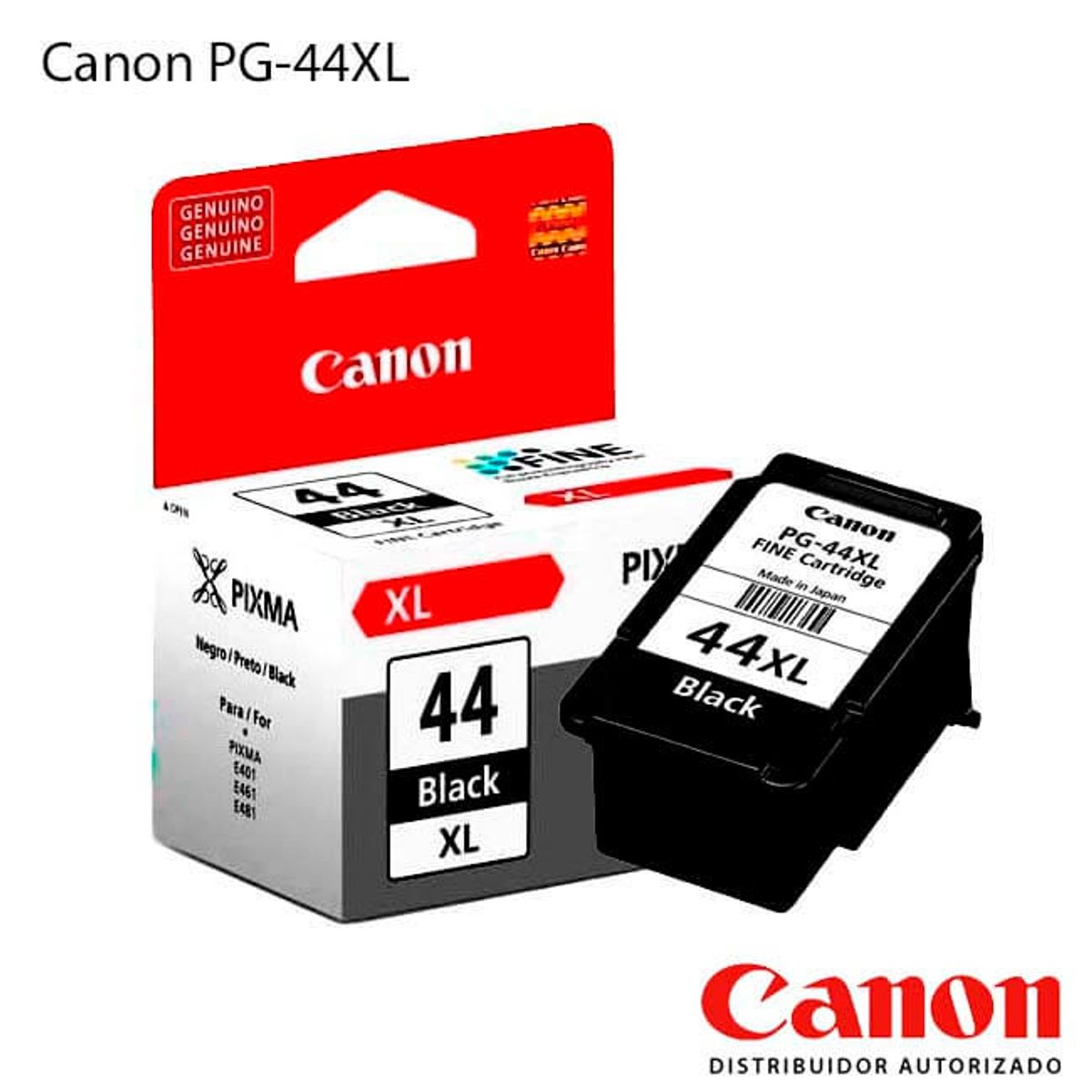 CANON - CARTUCHO DE TINTA CANON PG-44xL NEGRO ORIGINAL
