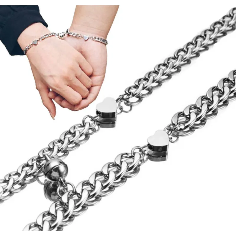 NO LOGO - Pulsera Para Pareja Magnetico Promesa De Amor