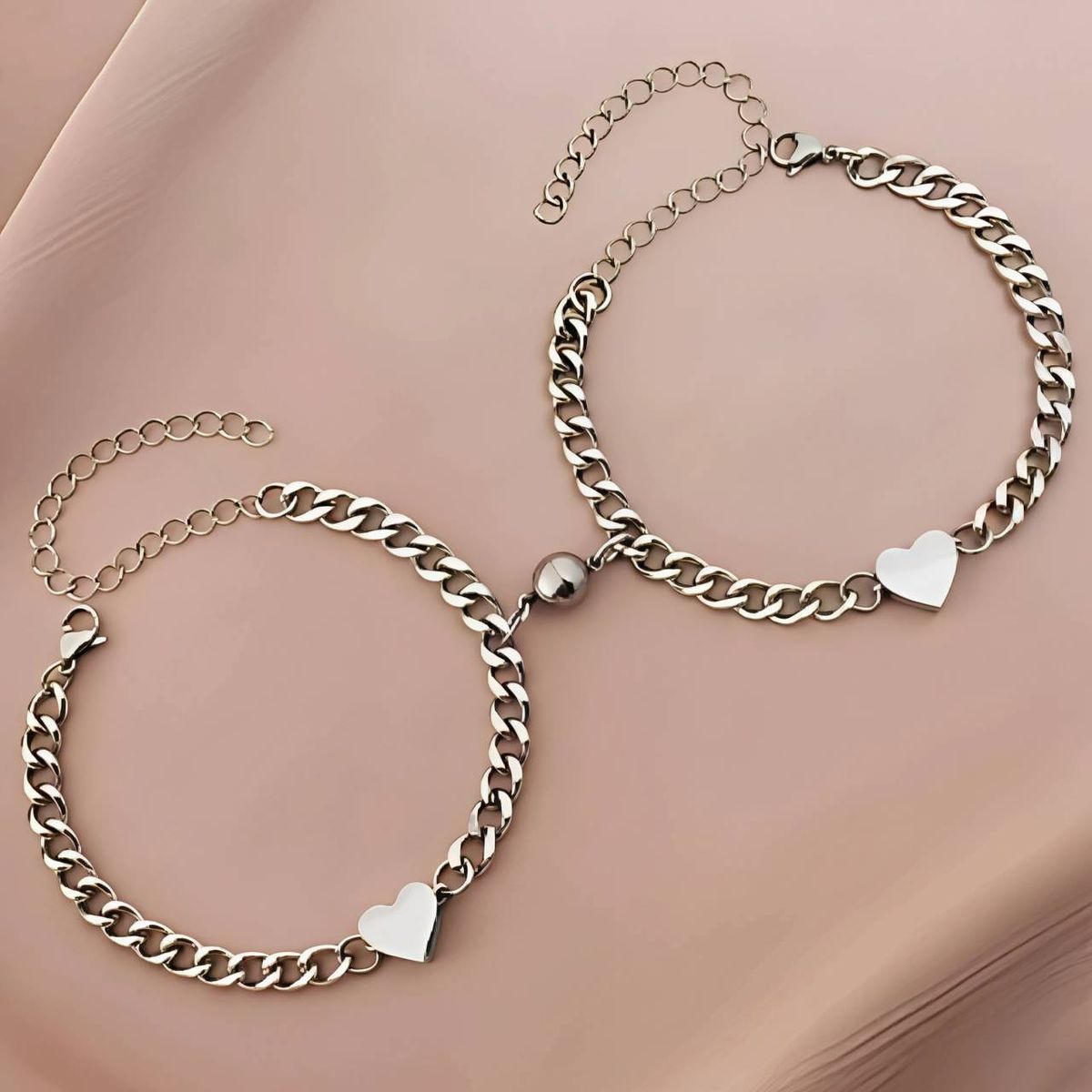 NO LOGO - Pulsera Para Pareja Magnetico Promesa De Amor