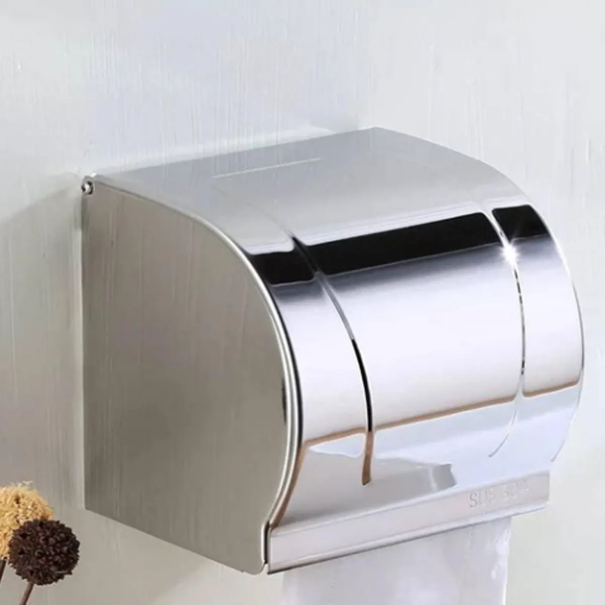 GENERICO - PORTAPAPEL PARA BAÑO ACERO INOXIDABLE