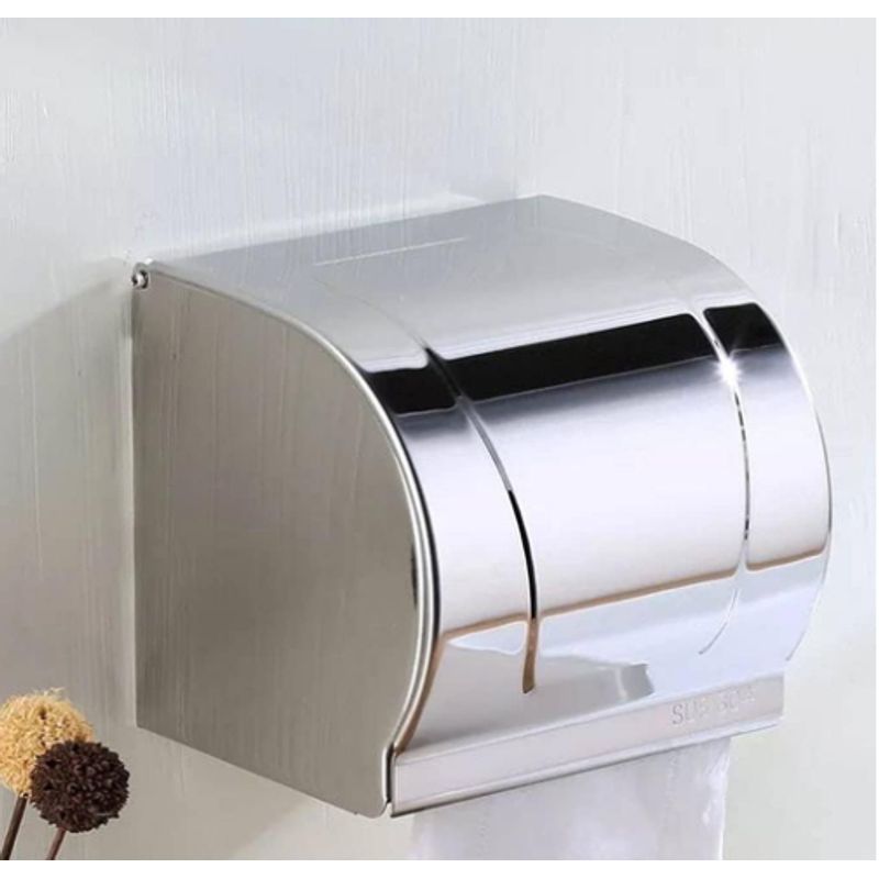 GENERICO - PORTAPAPEL PARA BAÑO ACERO INOXIDABLE