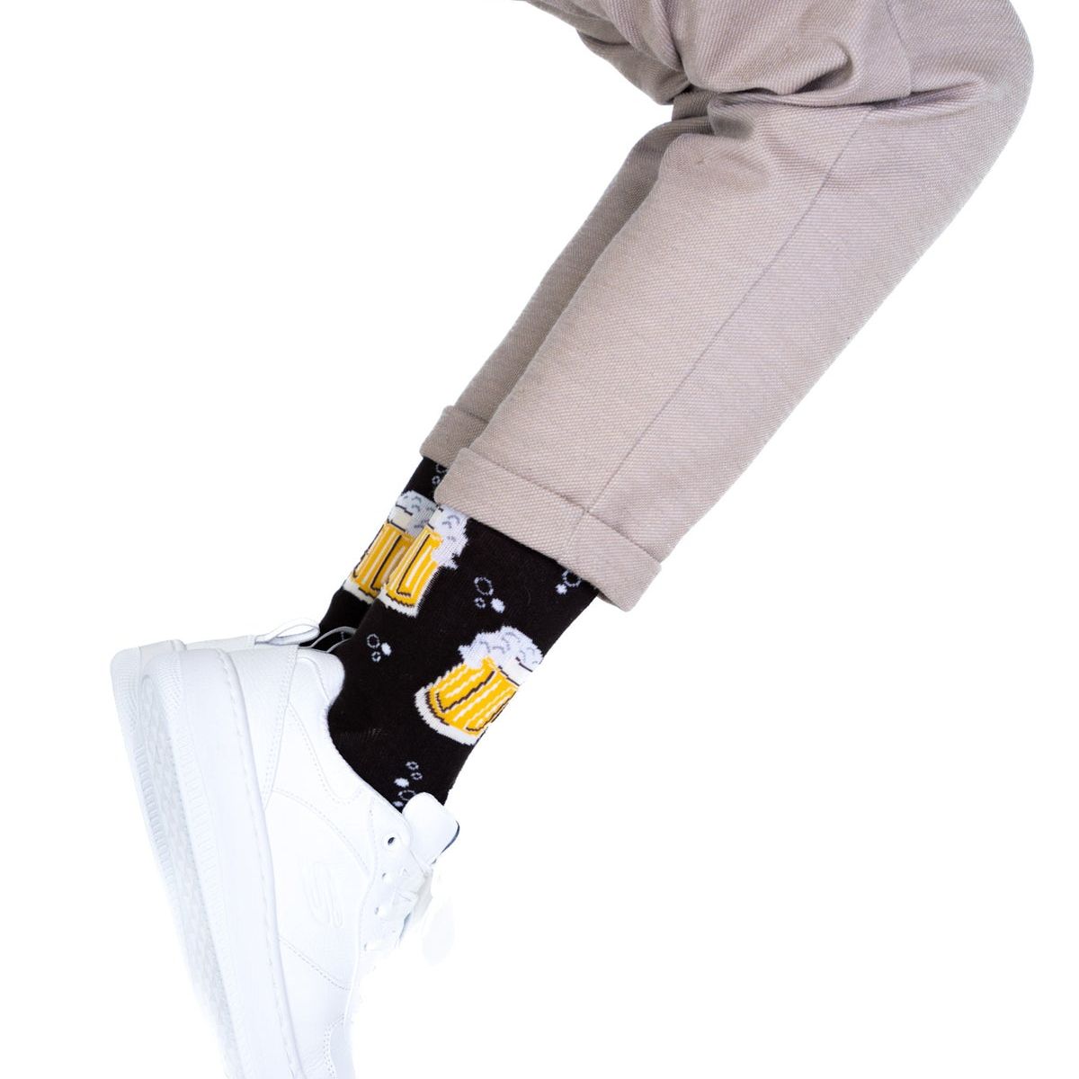 BILLY BROWN - Medias Beer  Coloridos con Diseño Unisex 1 Par