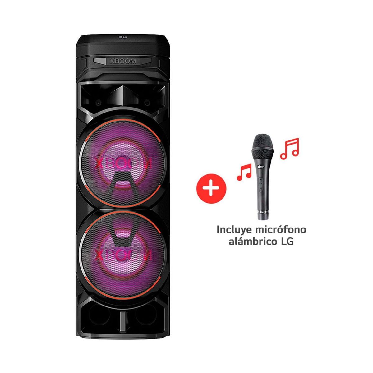 LG - Torre de Sonido LG XBOOM RNC9 Doble Woofer Potenciador de Bajos 2023