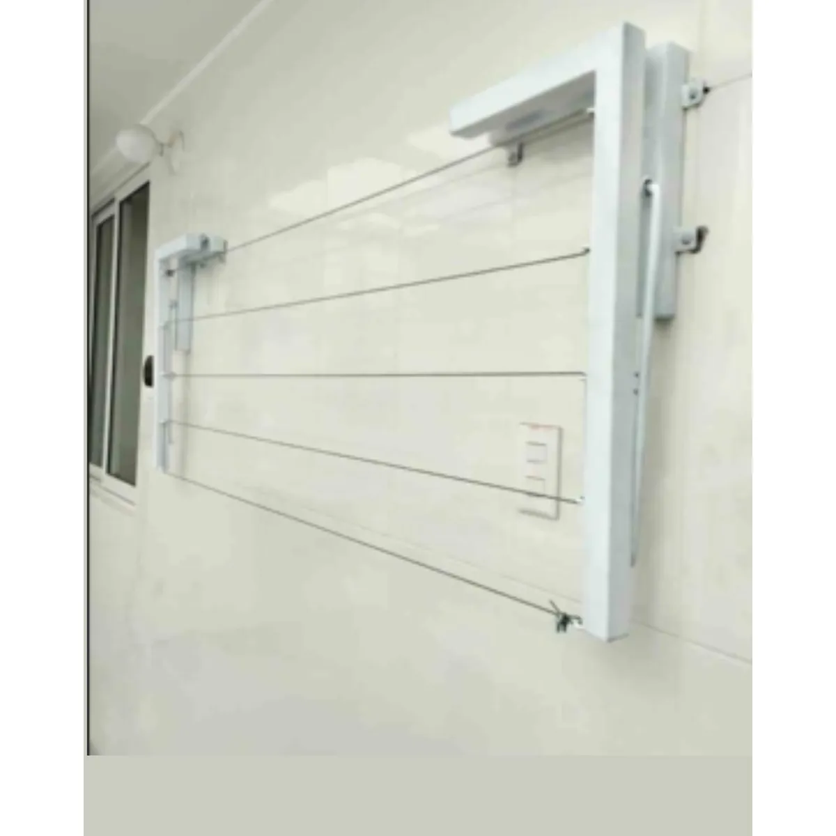 GENERICO - Tendedero De Ropa de 5 líneas Plegable Color Blanco TRP-N60-B