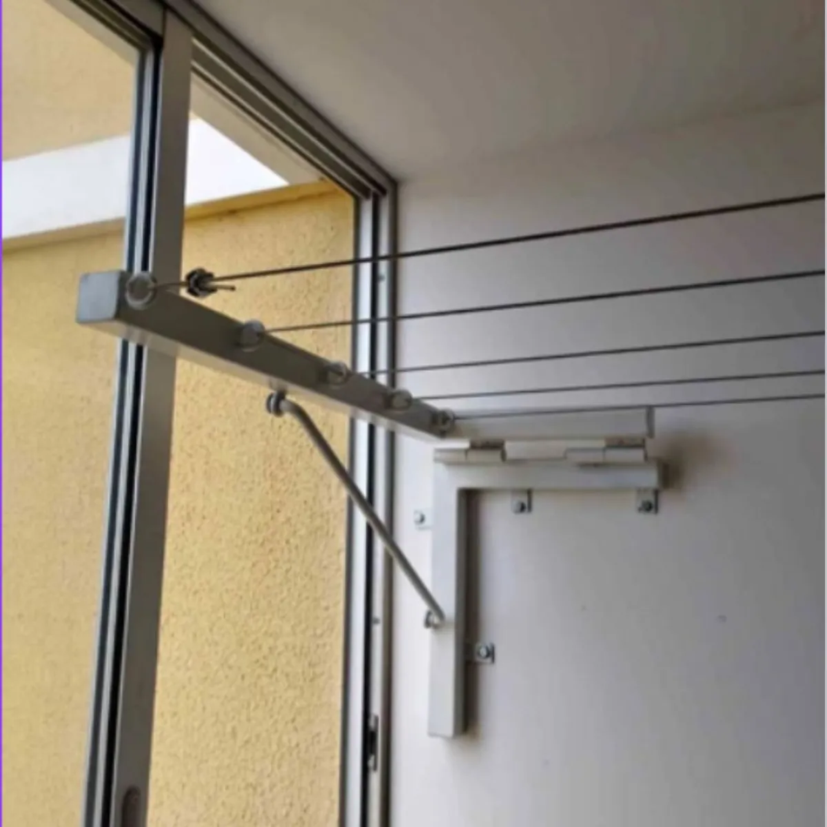 GENERICO - Tendedero De Ropa de 5 líneas Plegable Color Blanco TRP-N60-B