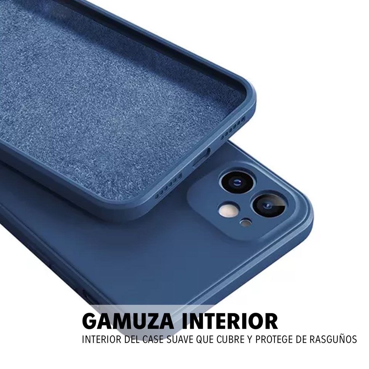 GENERICO - Funda Protector Case para VIVO Y39 - GAMUZA AZUL