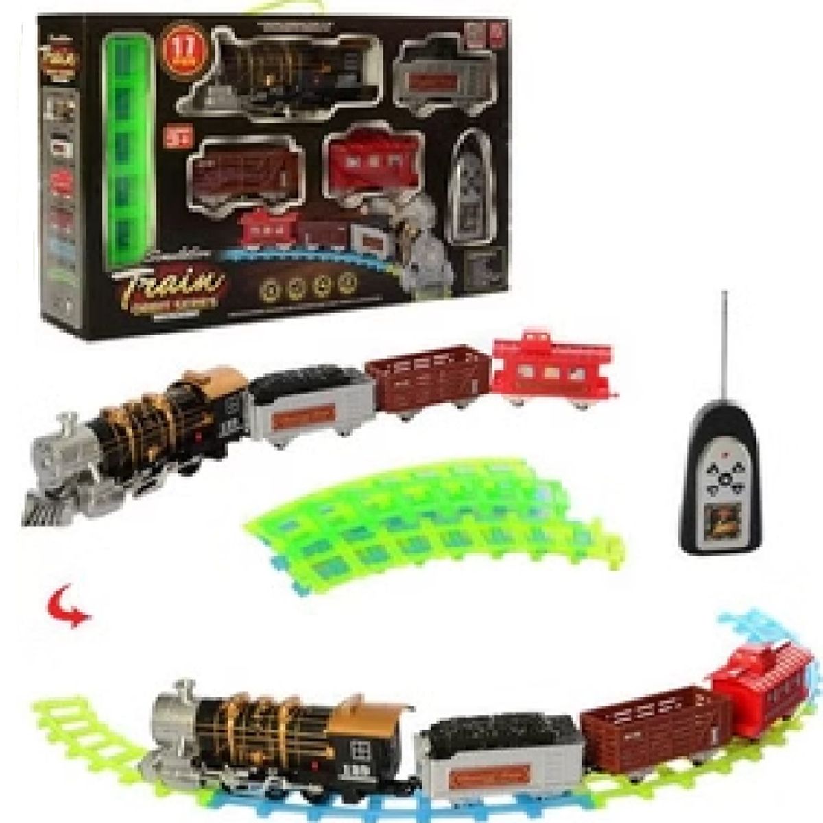 GENERICO - DIVERTIDO JUGUETE TRENCITO MUSICAL DE 17 PIEZAS