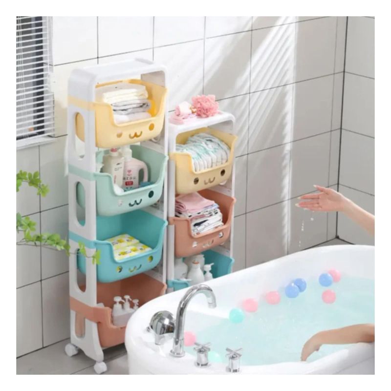 GENERICO - Pack3 Repisa de Juguetes 4 N Multicolor Y+Regalo Stickers