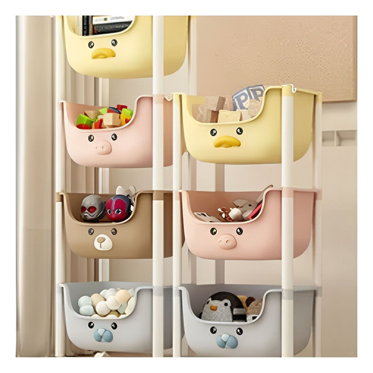 GENERICO - Pack3 Estante de Ninos con 3 N Rosado Y+Regalo Agendita