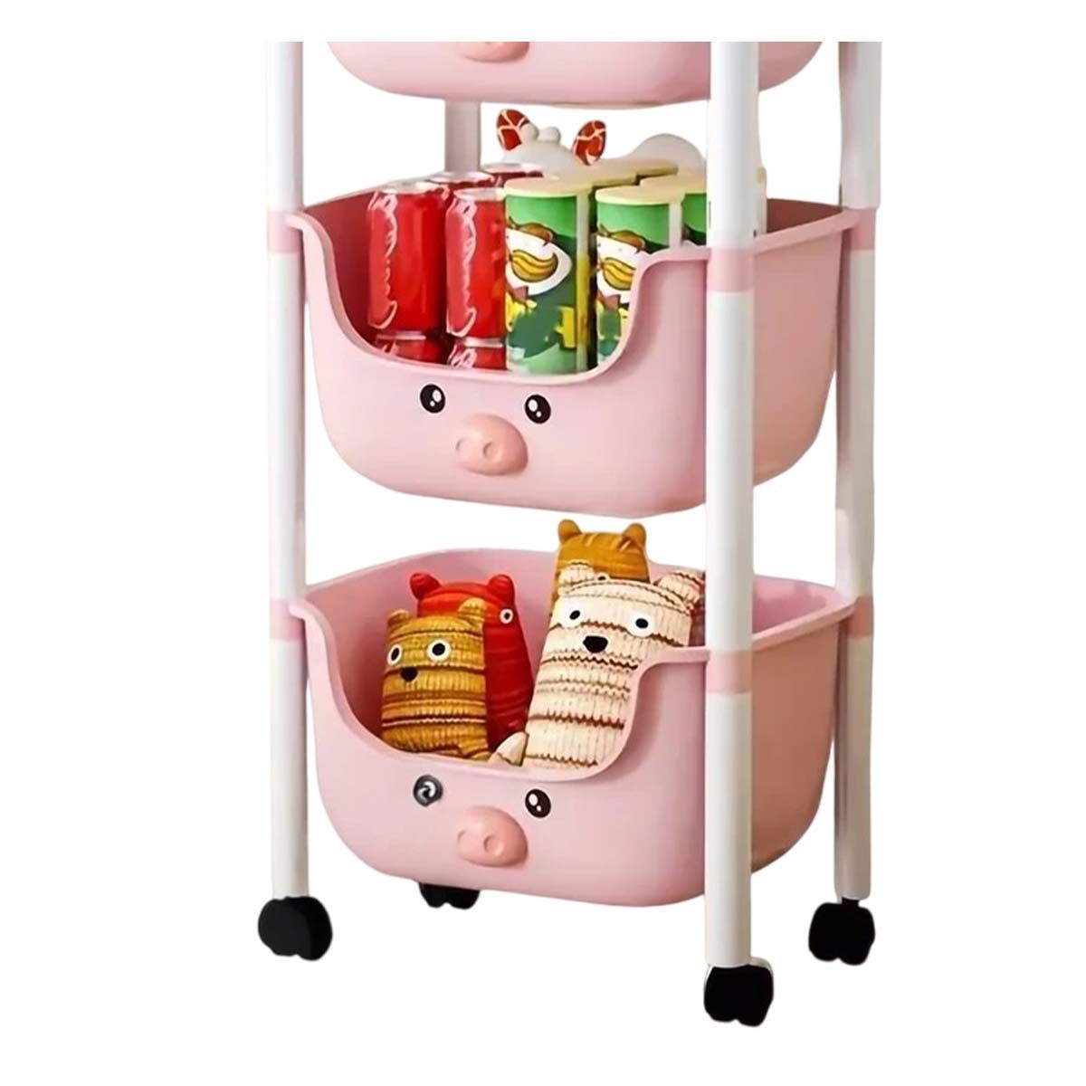 GENERICO - Pack3 Estante de Ninos con 3 N Rosado Y+Regalo Agendita