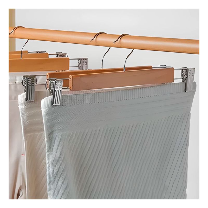 GENERICO - Pack3 Gancho Liviano para Ropa en Madera Y+Regalo Stickers