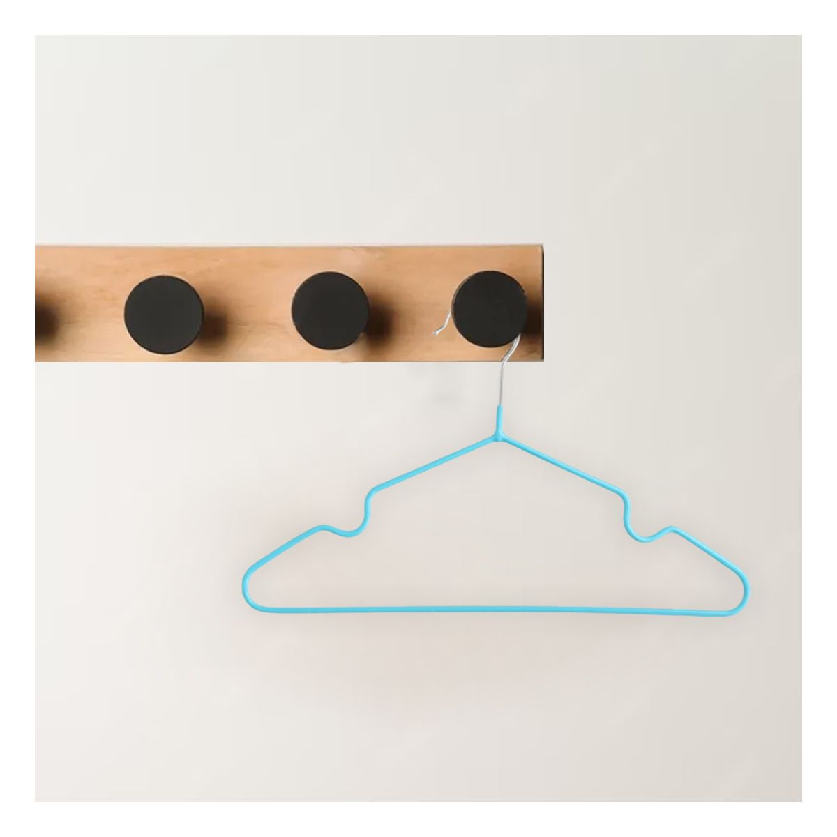 GENERICO - Pack4 Set de Ropa de Alambre en Celeste Y+Papel de Regalo