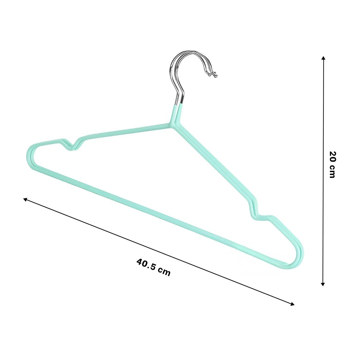 GENERICO - Pack9 Colgadores Practico de Ropa en 5 Piezas en Color Verde