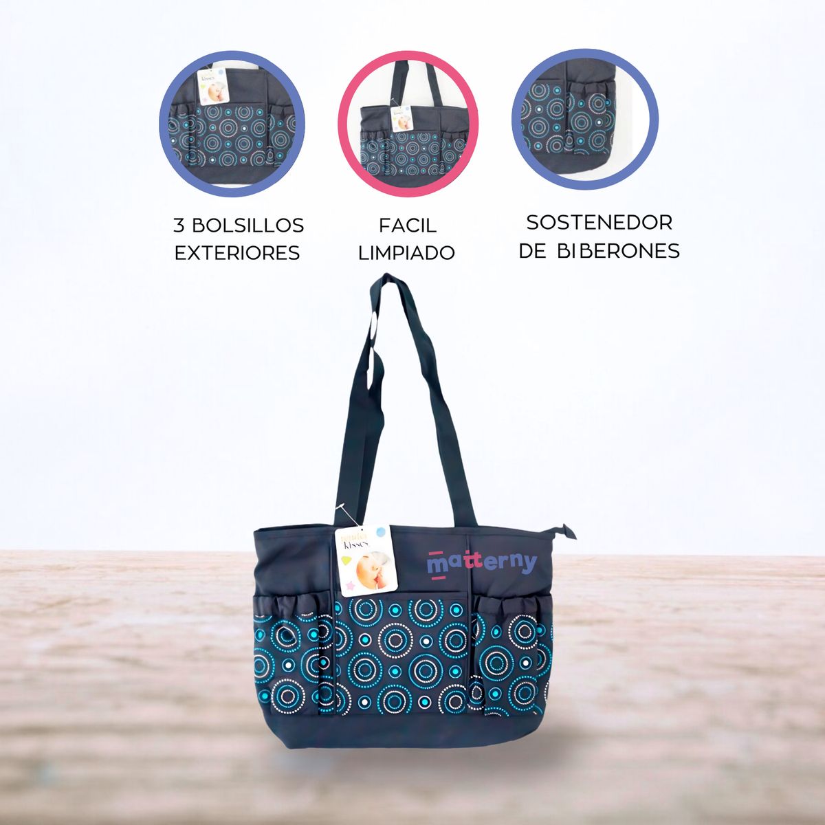 CUZKA - Pañalera Básica para Bebé «TENDER KISSES»