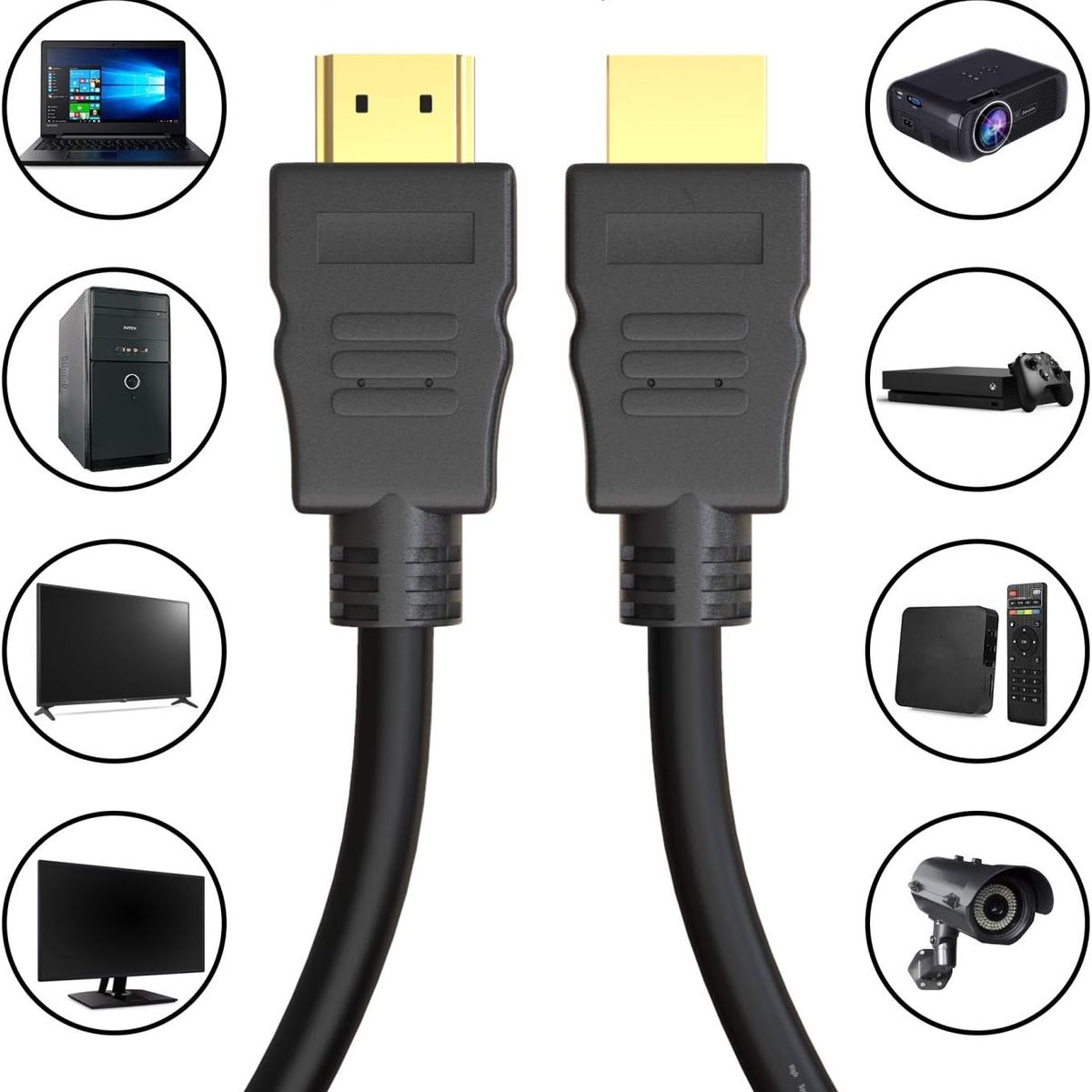 OEM - Cable HDMI Alta Velocidad 2m con Ethernet 8K HDR Negro