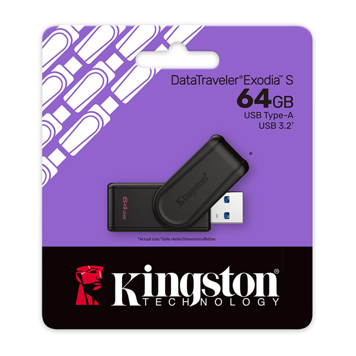 KINGSTON - MEMORIA USB 64 GB KINGSTON DATATRAVELER EXODIA S
