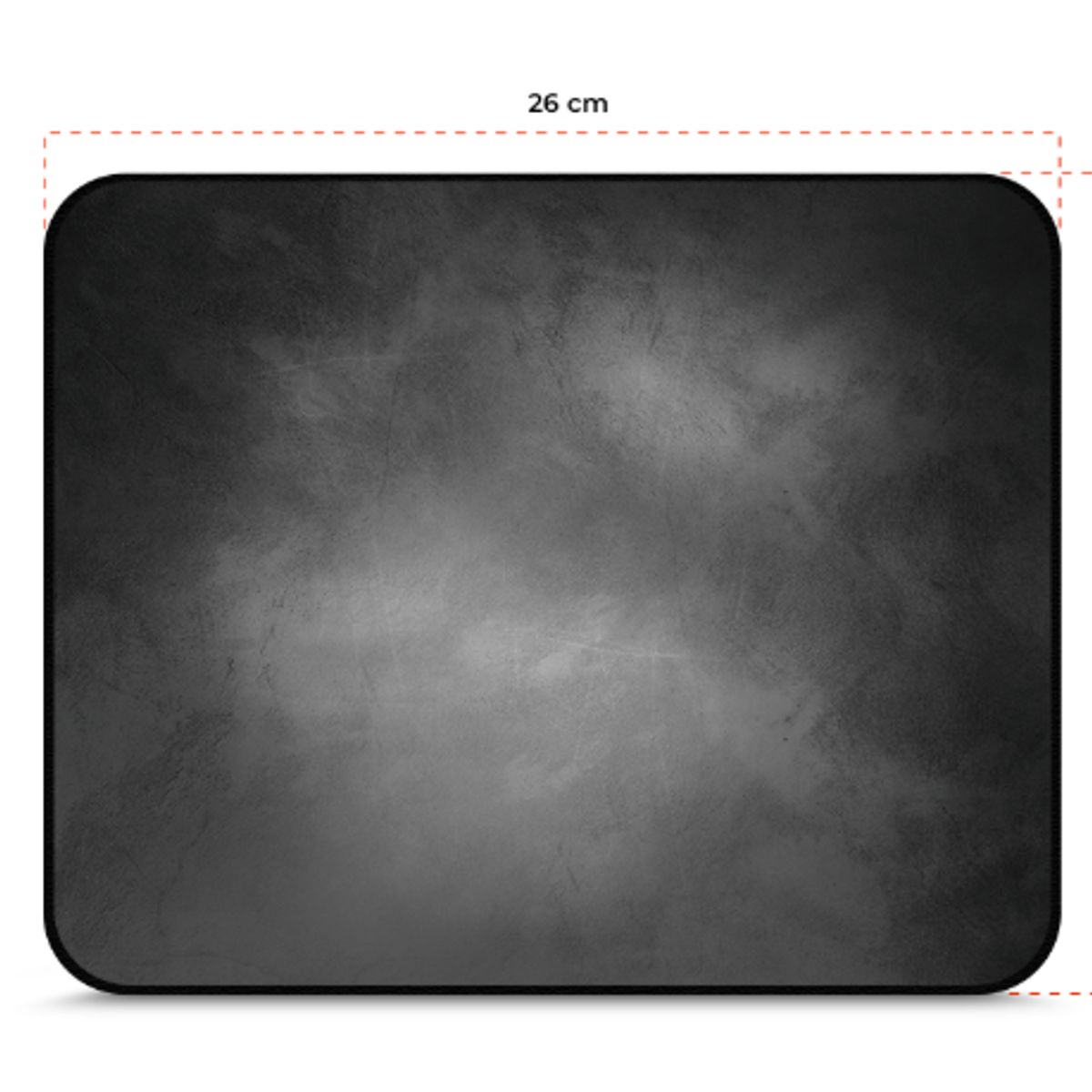 SIGMA - Pad Mouse SIG X3.9 +W RAZZATO BLACK HORMIGON MEDIDAS: 21 x 26 SIGMA