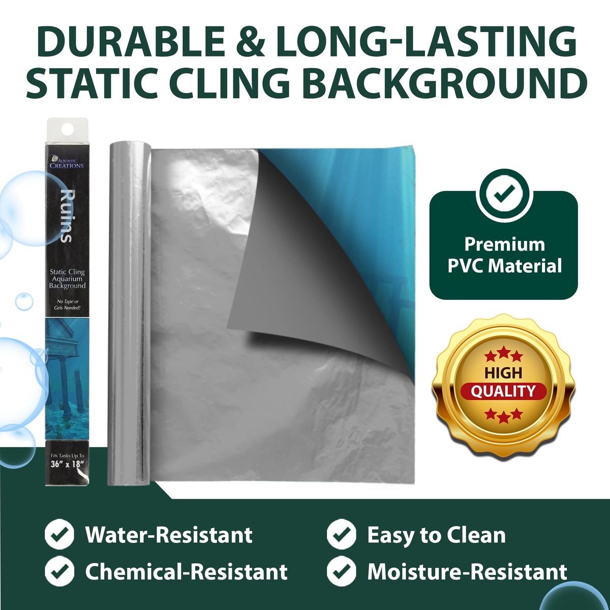 GENERICO - Fondo para Pecera Diseño Coral hermoso Fondo Acuario Pez