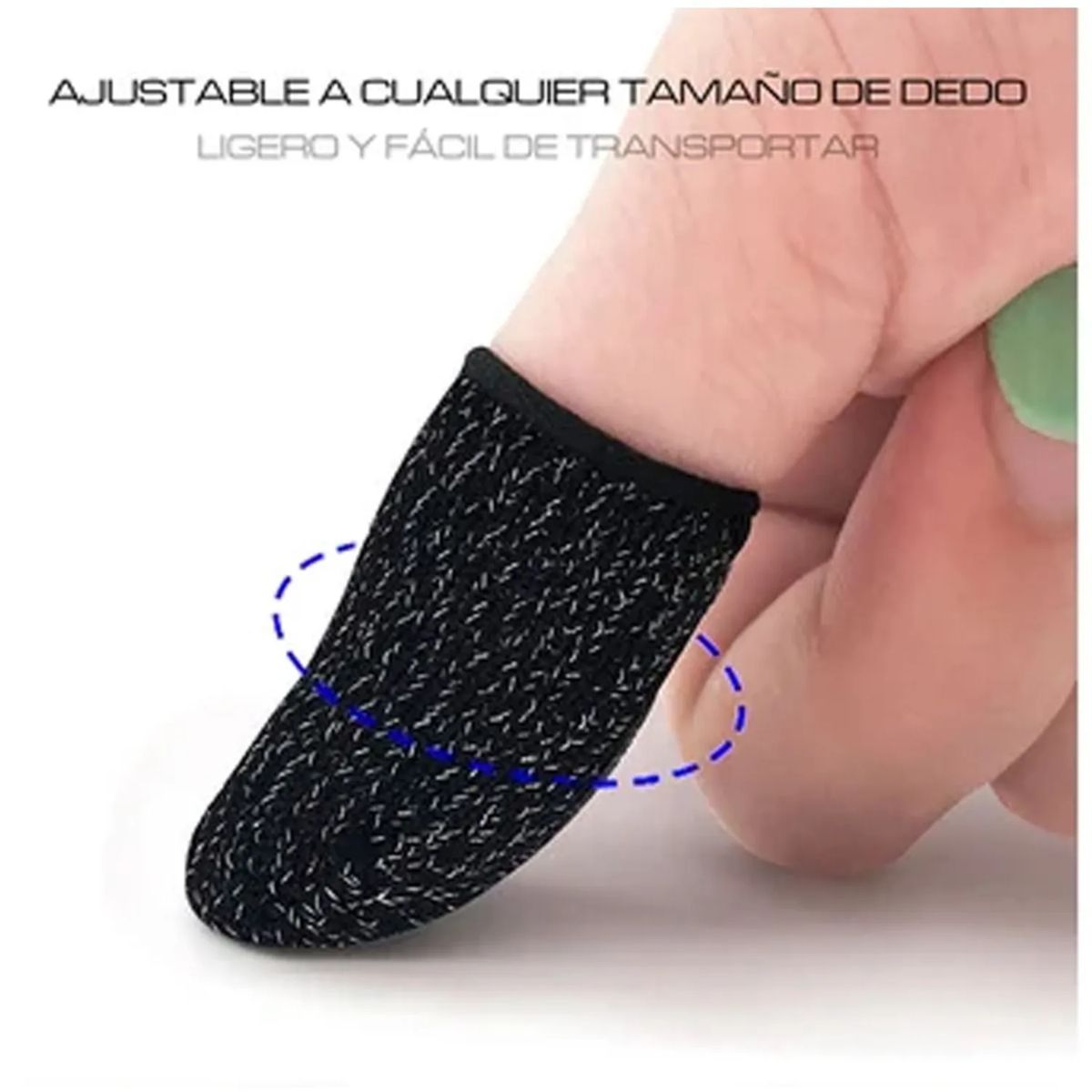 GENERICO - Par de Dedales Gamer para Celulart Antideslizantes Free Fire