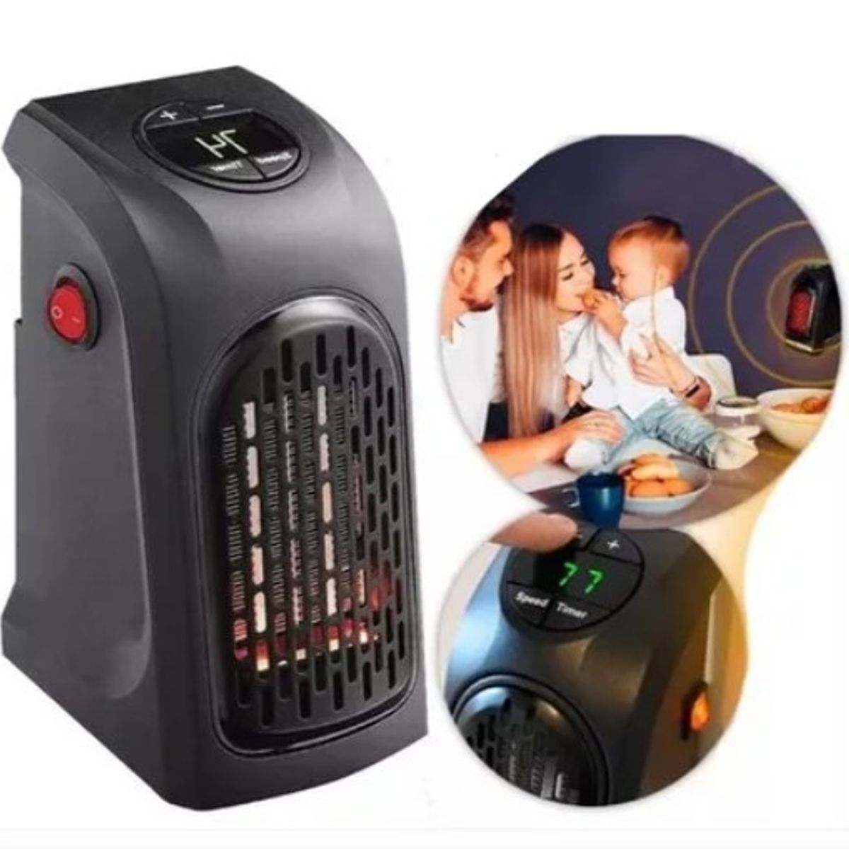 GENERICO - Mini calentador de espacio eléctrico