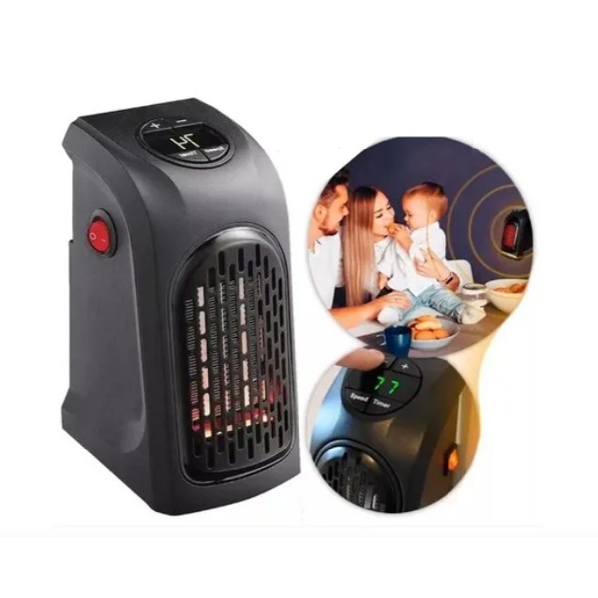 GENERICO - Mini calentador de espacio eléctrico