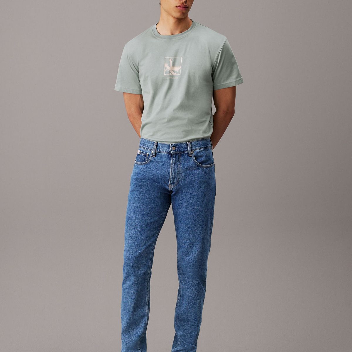 CALVIN KLEIN - CAMISETA GRID BOX TEE