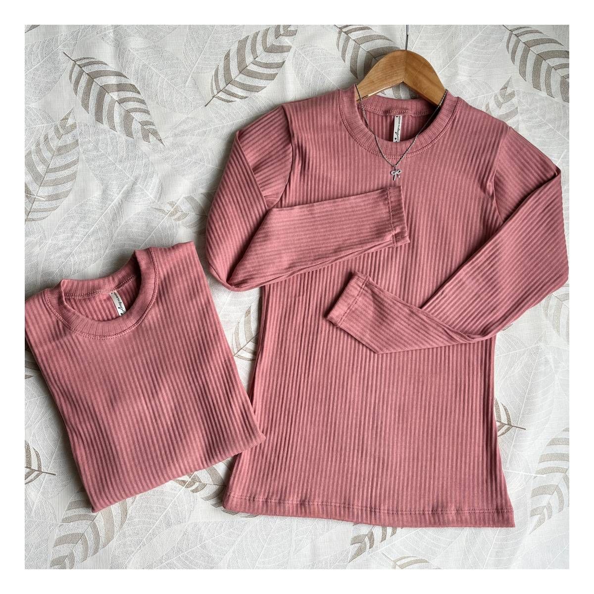 RYBIU IMPORT - Cafarena Manga Larga Pack 2 Mujer Cuello Redondo