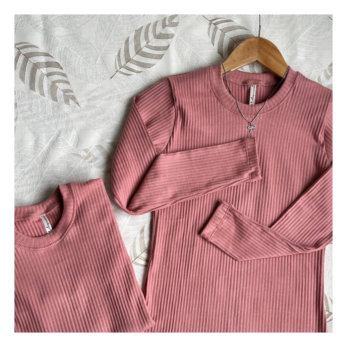 RYBIU IMPORT - Cafarena Manga Larga Pack 2 Mujer Cuello Redondo