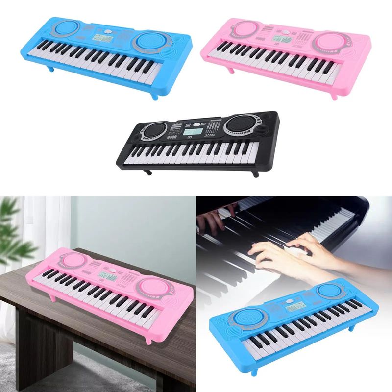 GENERICO - MINI PIANO ELECTRONICO PARA NIÑAS COLOR ROSADO 37 TECLAS