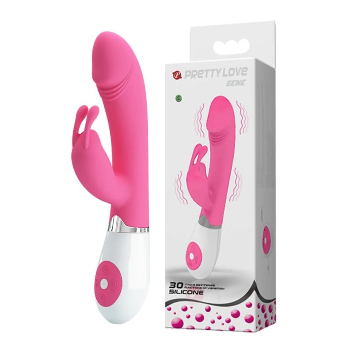 PRETTY LOVE - Vibrador 30 Niveles De Vibración Doble Estimulación Gene Pretty Love