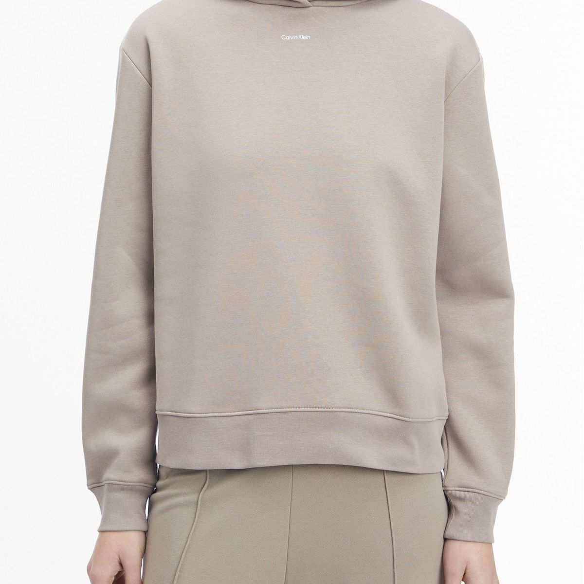 CALVIN KLEIN - SWEATSHIRT NANO LOGO REG FLEECE HOODIE