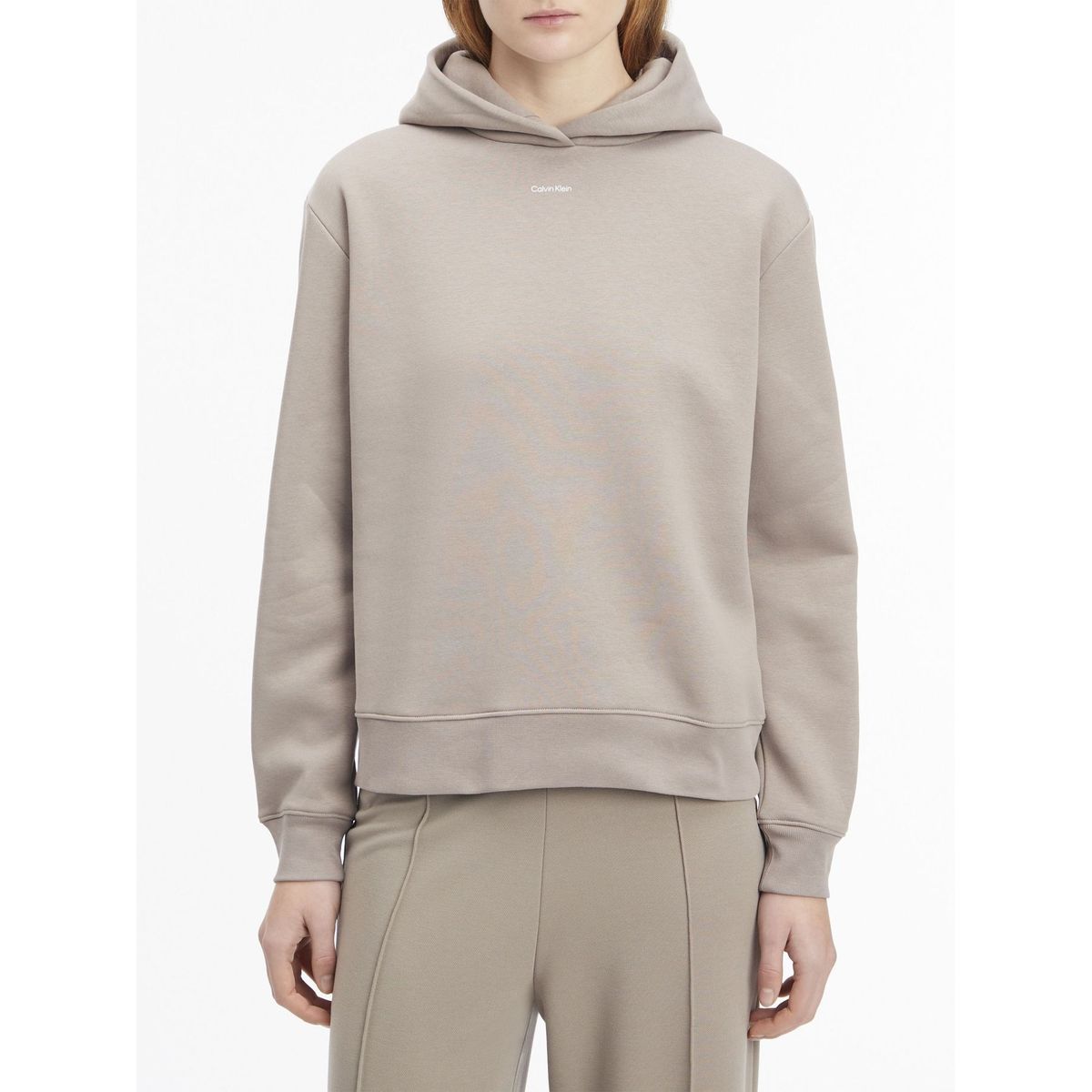 CALVIN KLEIN - SWEATSHIRT NANO LOGO REG FLEECE HOODIE