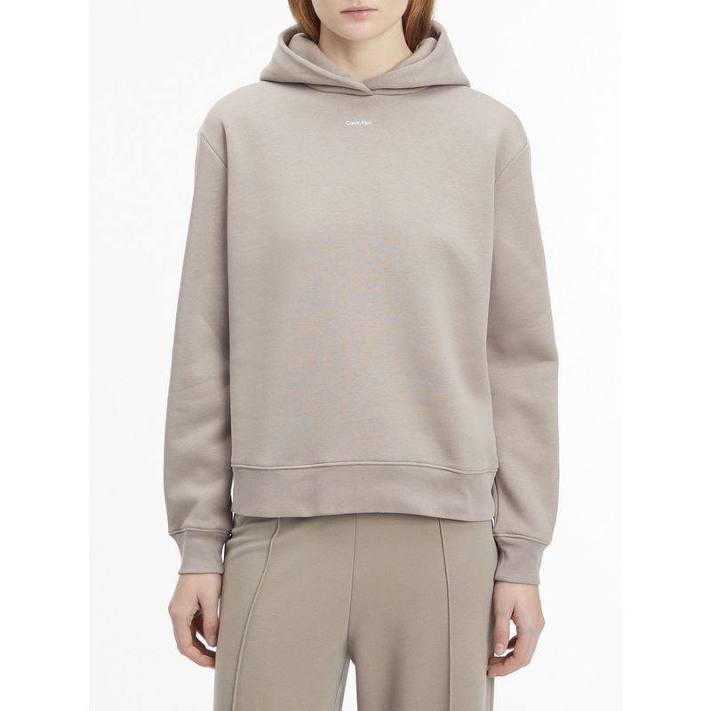 CALVIN KLEIN - SWEATSHIRT NANO LOGO REG FLEECE HOODIE