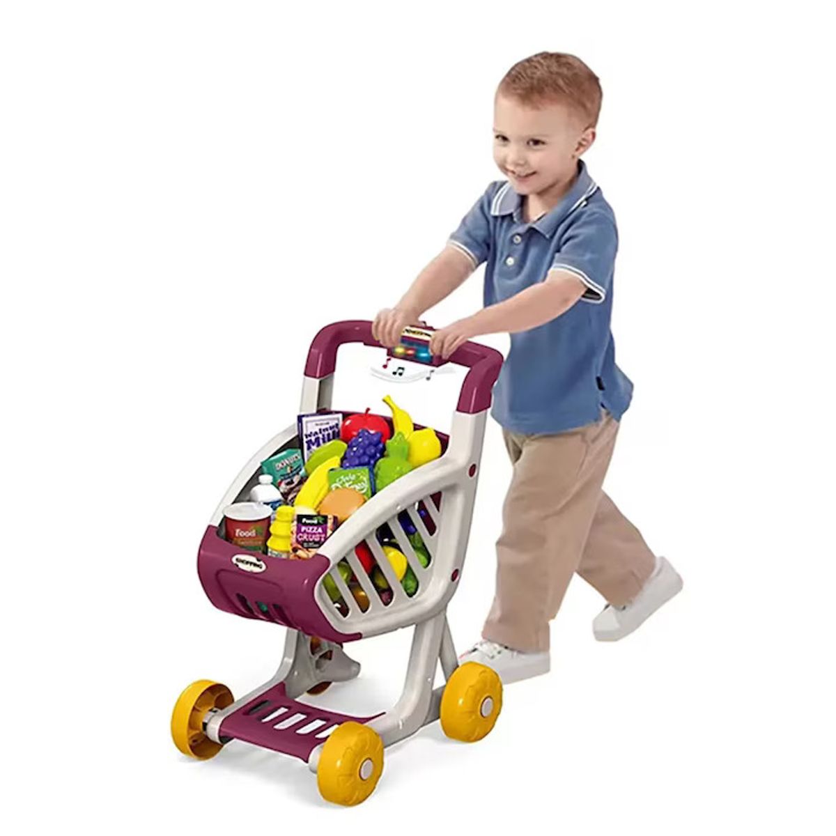 GENERICO - CARRITO DE SUPERMERCADO UNISEX / JUGUETE MUSICAL 41 Piezas