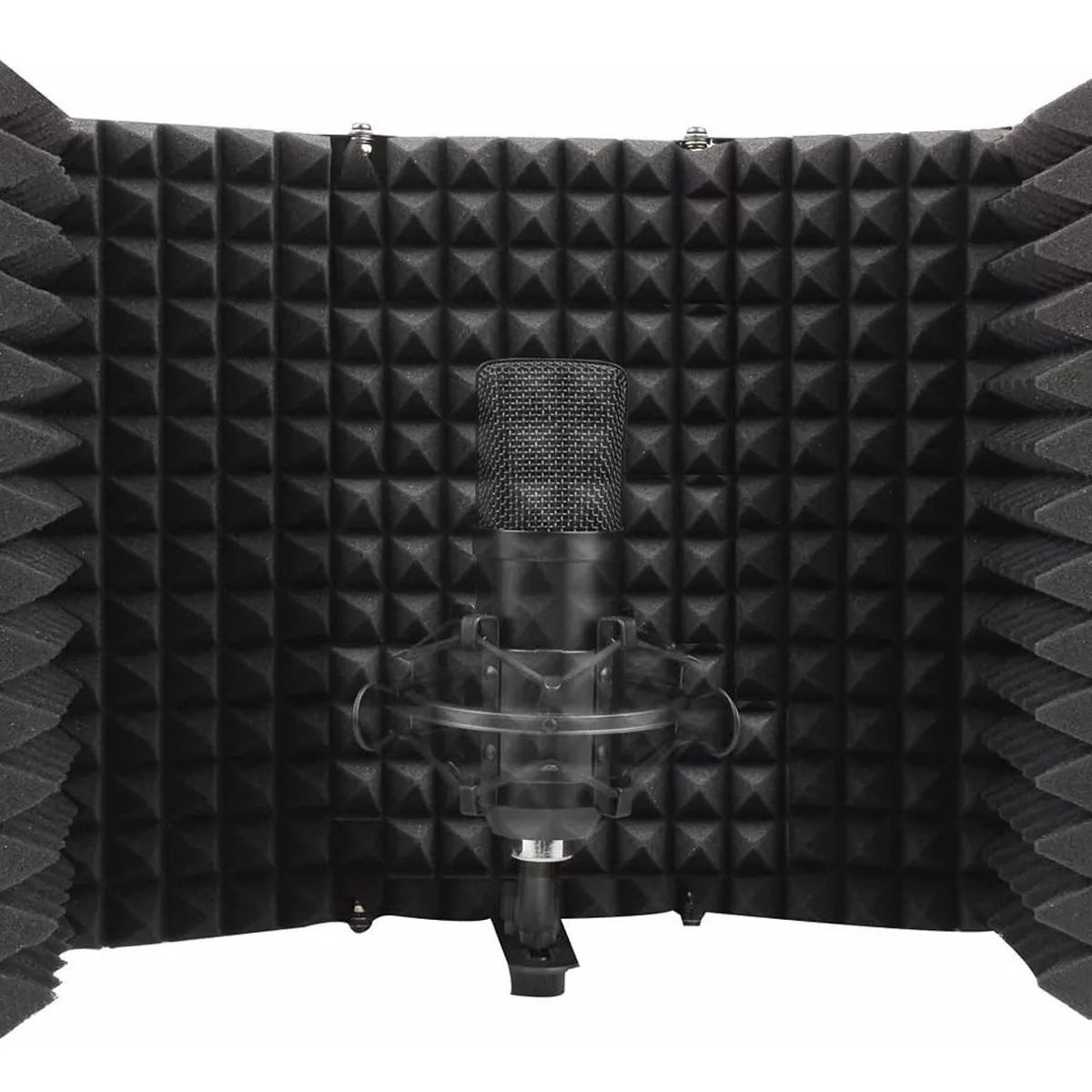 U BUY - Panel Acústico Aislamiento Portátil Micrófono 5 Panel Metal