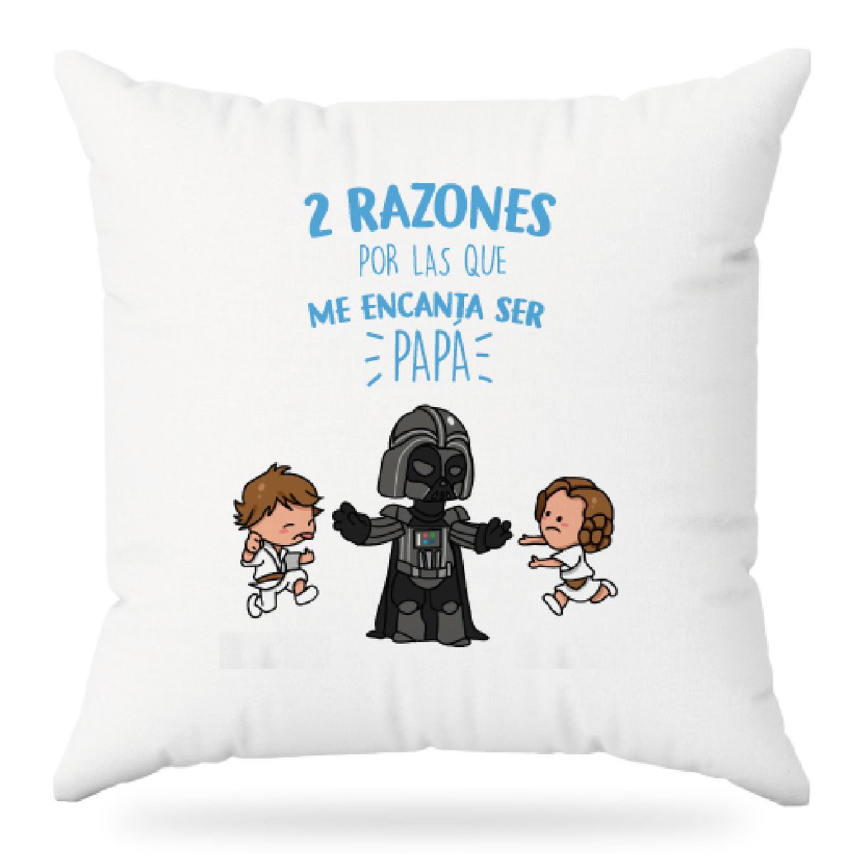 GENERICO - Almohada personalizada  Hijos Razones Star Wars