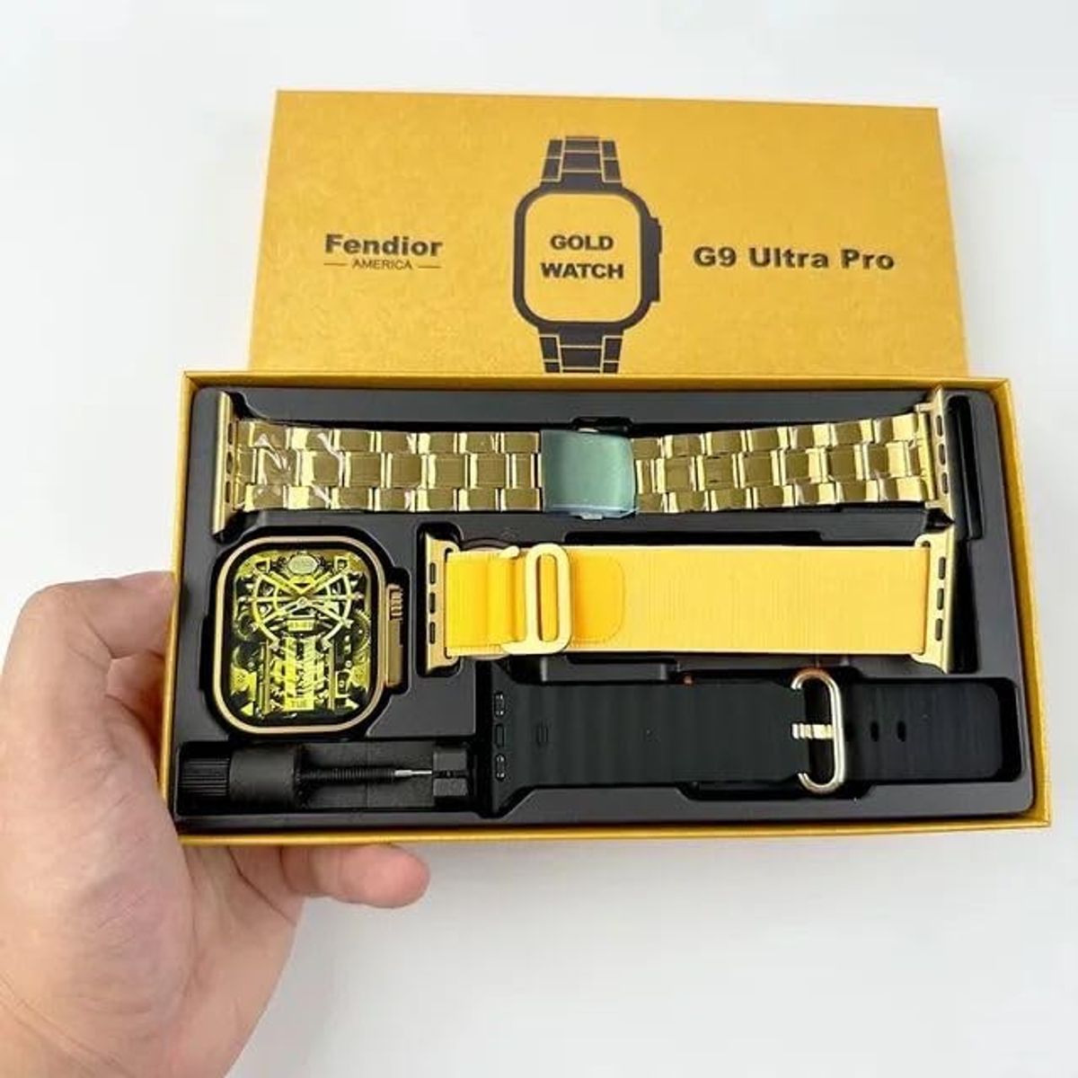 GENERICO - Smartwatch Dorado - G9 Ultra PRO