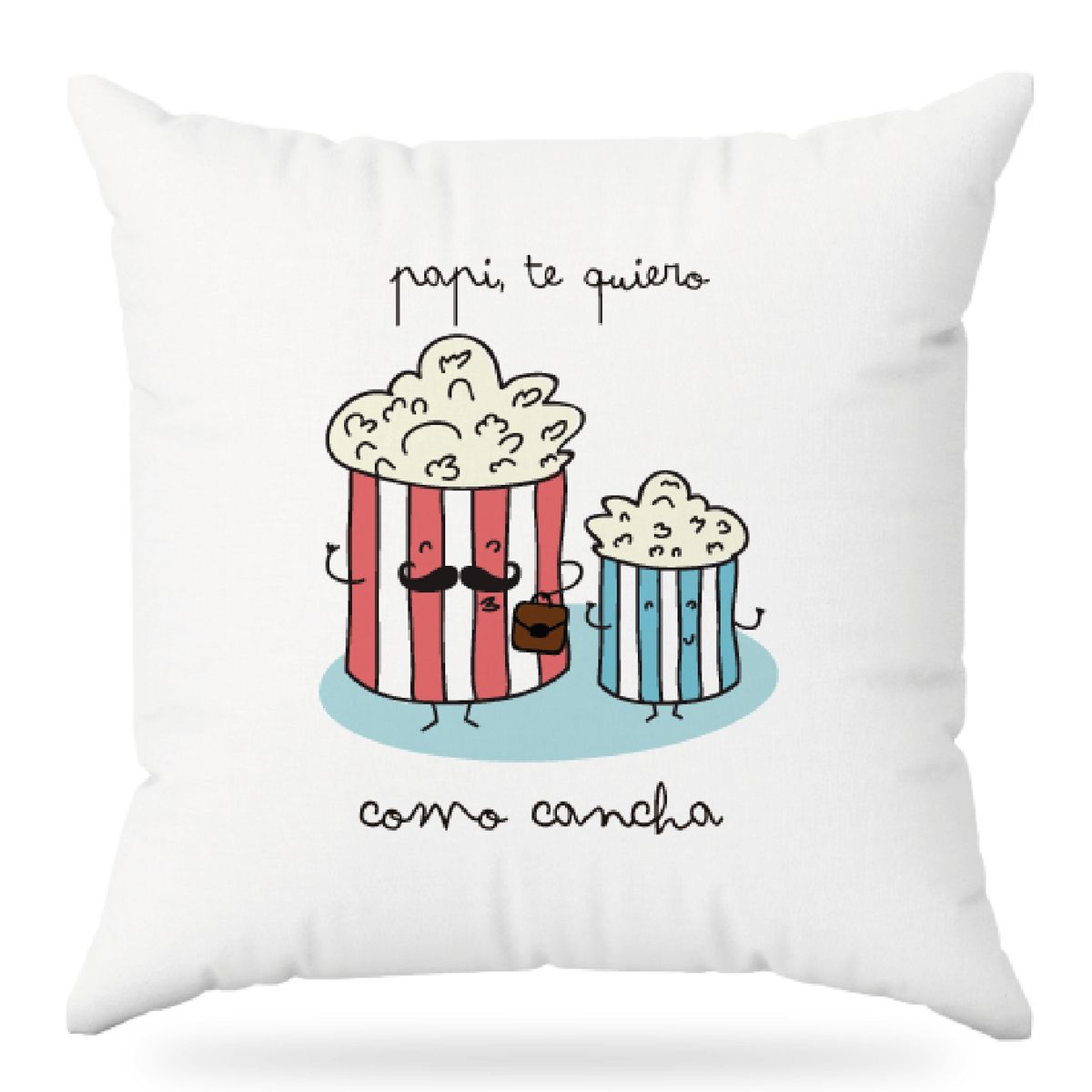 GENERICO - Almohada personalizada  Papá te quiero como cancha